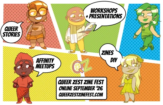 Queer Zest Zine Fest 2026 Tablers